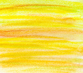 Image showing Abstract yellow watercolor background.