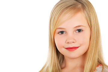 Image showing Little blond girl