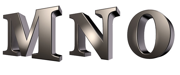 Image showing metal letters