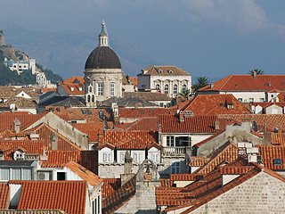 Image showing Dubrovnik historic town cathedral, Croatia