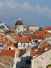 Image showing Dubrovnik historic town cathedral, Croatia