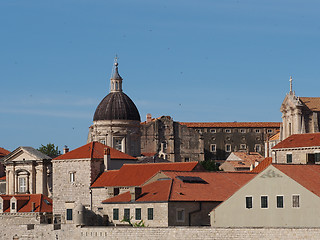 Image showing Dubrovnik historic town cathedral, Croatia