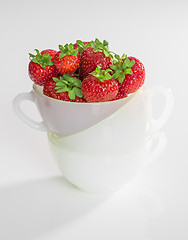 Image showing Strawberries in a cup