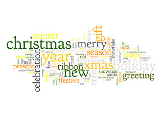 Image showing Christmas text cloud