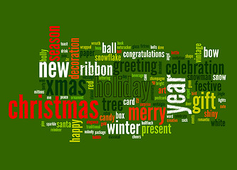 Image showing Christmas text cloud