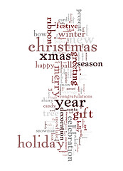 Image showing Christmas text cloud