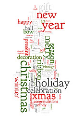 Image showing Christmas text cloud