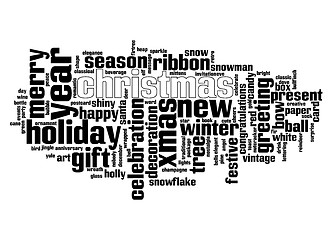 Image showing Christmas text cloud