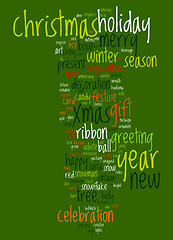 Image showing Christmas text cloud