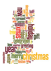 Image showing Christmas text cloud