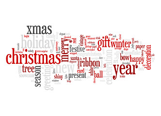 Image showing Christmas text cloud