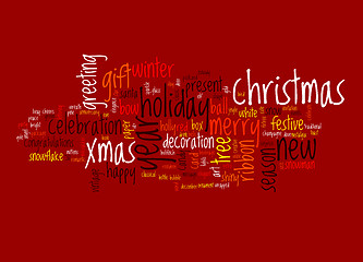 Image showing Christmas text cloud