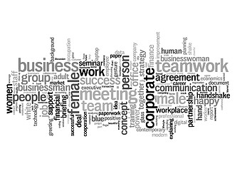 Image showing Business text cloud