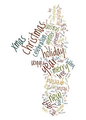 Image showing Christmas text cloud