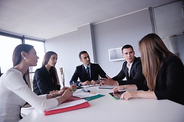 Image showing business people in a meeting at office