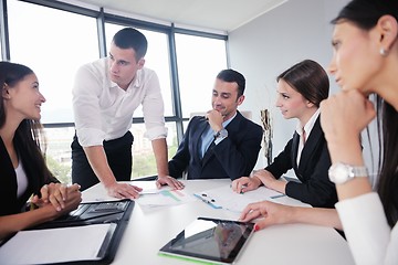 Image showing business people in a meeting at office