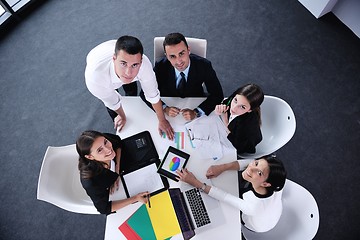 Image showing business people in a meeting at office