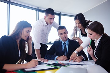 Image showing business people in a meeting at office