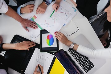 Image showing business people in a meeting at office