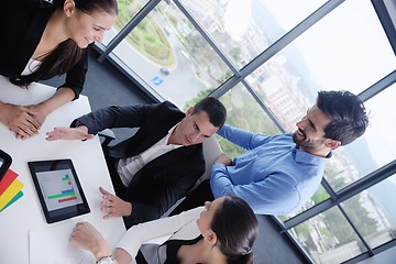 Image showing business people in a meeting at office