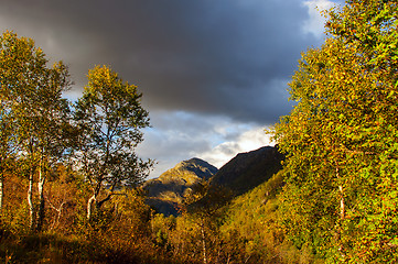 Image showing Evening in the mountains