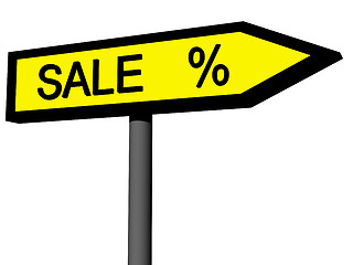 Image showing Sign SALE