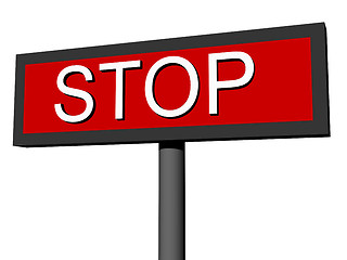 Image showing Sign STOP