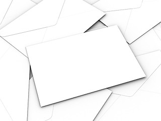 Image showing White business envelopes 