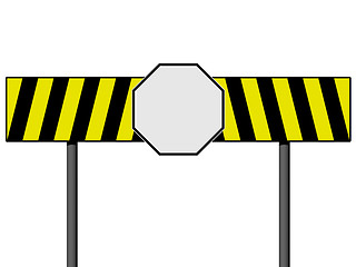 Image showing Empty warning sign