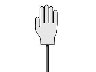 Image showing Empty palm sign