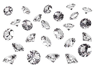 Image showing Several diamonds