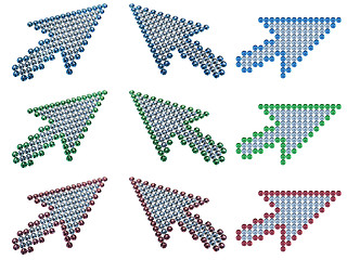 Image showing Arrow cursors of diamonds