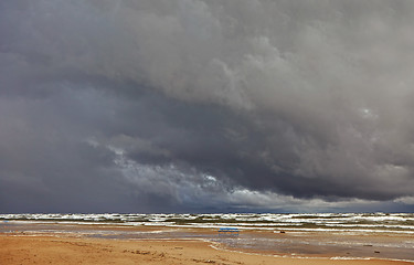 Image showing View of storm seascape