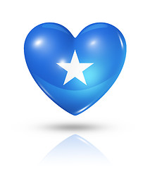 Image showing Love Somalia, heart flag icon