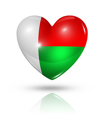 Image showing Love Madagascar, heart flag icon