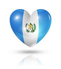 Image showing Love Guatemala, heart flag icon