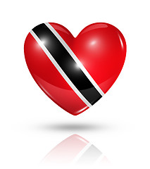 Image showing Love Trinidad And Tobago, heart flag icon