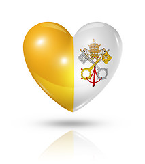 Image showing Love Vatican City, heart flag icon