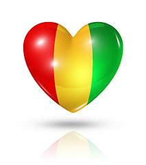 Image showing Love Guinea, heart flag icon