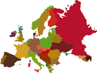 Image showing Europe map