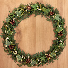 Image showing Natural Christmas Wreath