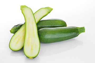 Image showing Zucchini on white background