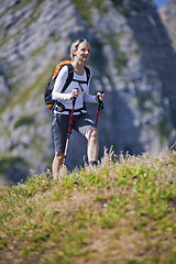 Image showing Hiking