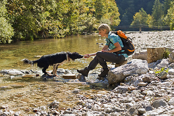 Image showing Hiking