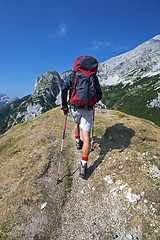 Image showing Hiking