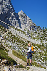 Image showing Hiking