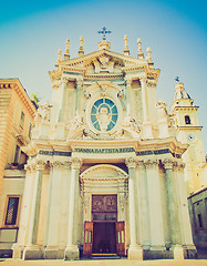 Image showing Retro look Santa Cristina and San Carlo church