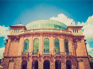 Image showing Retro look Mainz National Theatre