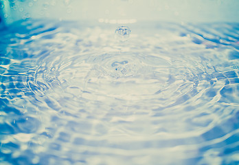 Image showing Retro look Water droplet