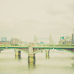 Image showing Vintage look River Thames London